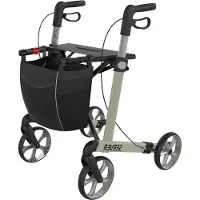 Rehasense Server Lichtgewicht Rollator - Opvouwbaar - 150 kg - Champagne Medium