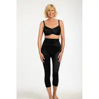 AMOENA Compressie Bermuda 2-ZIP-BO Zwart - maat XL