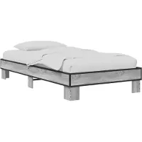 vidaXL Bedframe Grijs Sonoma 80 x 200 cm Bewerkt hout