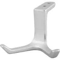 Hermeta jashaak dubbel - aluminium zilverkleurig - plafondbevestiging - 0200-01