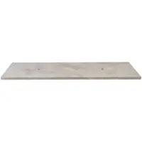 Saniclass Travertine Topblad - 140x46cm - zonder kraangaten - 2 sifon-uitsparingen - gemeleerd natuursteen