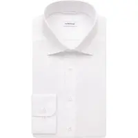 Seidensticker Cover Cotton Shaped Overhemd wit, Effen