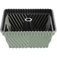 Primecook Smeralda vierkante piramide bakvorm 21,5 x 21,5 cm - PFAS-vrije bundtvorm - tulbandvorm van gietaluminium