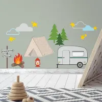 RoomMates Muurstickers Camping - - Wall_stickers - Vinyl