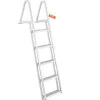Vevor zwemtrap bootladder afneembaar 5 treden 159kg draagvermogen 610x455x1825mm