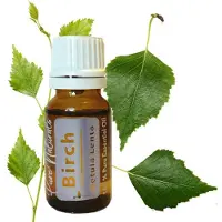 Pure Naturals Berk etherische Olie 10 ml | Birch olie | 100% PUUR | Bio | Essentiële olie Aromatherapie | Olie diffuser | Geschikt voor inname |