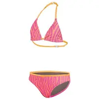 Beco Zebra Vibes driehoekige bikini voor meisjes | Roze/oranje - 176