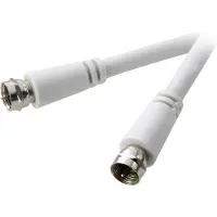 Speaka Professional Satelliet Aansluitkabel [1x F-stekker - 1x F-stekker] 1.50 m 90 dB Wit