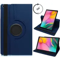 Ntech Hoesje Geschikt Voor Samsung Galaxy tab s6 lite 2024 hoes Donker Blauw Draaibare Hoesje Case Cover tablethoes - Tab s6 lite hoes 2020 / 2022 360 Hoes bookcase