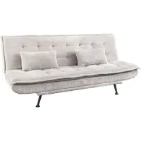 Invicta Slaapbank JAZZ 195 cm, 3-zits, chenille stof, champagnebeige - 47527