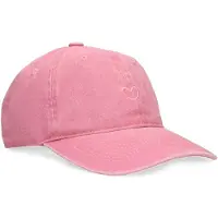 Manfield - Dames - Washed roze pet met hartje - Maat 1