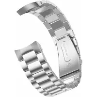 Go Go Gadget - Geschikt voor Samsung Galaxy Watch 41mm/42mm - Smartwatchbandje - Staal - Zilver