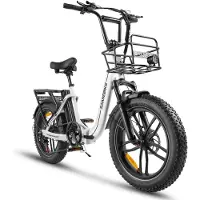 Samebike C05 Pro – Elektrische Fatbike – 250W Motor – 36V 13Ah Uitneembare Accu – 20x4 Inch Banden – 7 Versnellingen – Opvouwbaar – Max 25 km/h – LCD Display – LED Verlichting – Wit