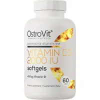 OstroVit Vitamine D3 2000 IU 60 Capsules – 50 mcg – Immuun & Bot Support – Softgels