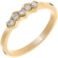 Orphelia RD-33215/55 - Ring - geelgoudkleurige 18 Karaat - Diamant 0.20 ct