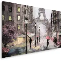 Karo-art Schilderij - Regen in Parijs II, multi-gekleurd, 4 maten, premium print