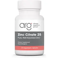 Allergy Research Group Zinc citrate 25 mg (60 capsules) -
