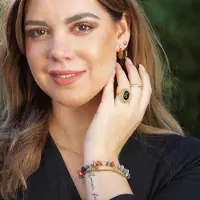 Leelavadee Jewelry Goldplated oorbellen hartje