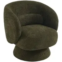 Sweeek Fauteuil 360° draaibaar in stof Kaki
