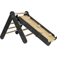 Meowbaby Zzwd003 Climbing Triangle With Slide Zwart