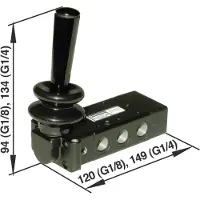 IMI NORGREN Mechanisch bedienbaar pneumatisch ventiel X3347802 Materiaal (behuizing) Aluminium 1 stuk(s)