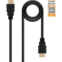 Nanocable HDMI-Kabel NANOCABLE HDMI V2.0, 1.5m V2.0 4K 1,5 m Zwart 1,5 m