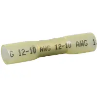 Quadrios 22C465 Stootverbinder Met krimpkous 4 mm² 6 mm² Volledig geïsoleerd Geel 1 set(s)