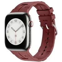 Beline Apple Watch Silicone Ultra band 38/40/41 mm bordeaux/kastanjebruin doos