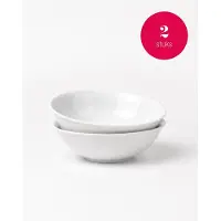 Vtwonen - Saladekommen - Porselein - Wit - 23 cm - Set van 2