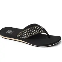 Reef Strand-/badschoen 'Spring Woven' zwart / wit