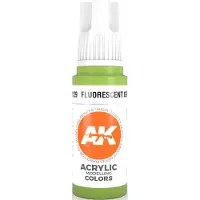 AK-Interactive Fluorescent Green Acrylic Modelling Color - 17ml - AK-11129