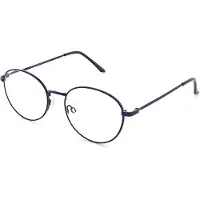MPG Leesbril MLH061 - sterkte +1.00 - Kleur Blauw – Klassiek & Comfortabel - Elegante lichtmetalen unisex leesbril - Incl. etui en doekje