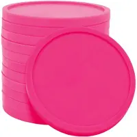 Combicraft XXL Verpakking: Blanco munten / Consumptiemunten Neon roze - Ø29mm - 3000 stuks