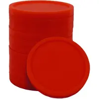 Combicraft Grootverpakking: kleinere blanco munten - rood - Ø23mm - 1000 stuks