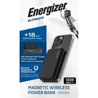 Energizer - Magsafe Compatible QI Power Bank QM5000BK - 5000mAh