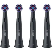 Oral-B iO Radiant Black - Opzetborstels - 4 stuks - Origineel - Voor alle iO Series - 100% plaakverwijdering