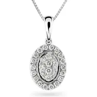 Orphelia HD-4204 - Hanger - 18 Karaat Witgoud / Diamant 0.30 ct