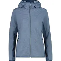 CMP - Women's Striped Jacquard Jacket Fix Hood - Fleecevest 36, grijs