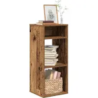 vidaXL Boekenkast 34x31x112 cm bewerkt hout gerookt eikenkleurig