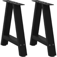 vidaXL Eettafelpoten 2 st A-vormig 90x(72-73) cm staal wit