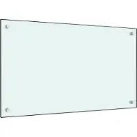vidaXL Spatschermen keuken 2 st 80x40 cm gehard glas wit