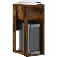 vidaXL Computertorenstandaard met lade 30x44x74 cm oud houtkleurig