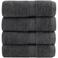 vidaXL Premium washandjes SOLUND 10 stuks antraciet 30x30 cm 600 g/m²