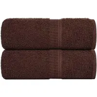 vidaXL Gastendoekjes FROGN 2 st 30x50 cm 360 g/m² bruin