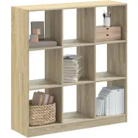 vidaXL Boekenkast 68,5x32x75 cm bewerkt hout sonoma eikenkleurig
