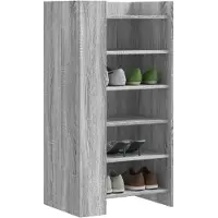 vidaXL Schoenenkast 52x37,5x100 cm bewerkt hout sonoma eikenkleurig