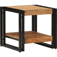 vidaXL Salontafel Bruin 40 x 40 x 38 cm Massief Acacia Hout