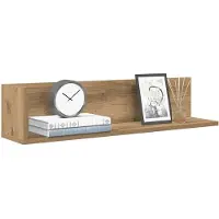 vidaXL Wandschappen 2 st 100x16,5x16,5 cm bewerkt hout wit