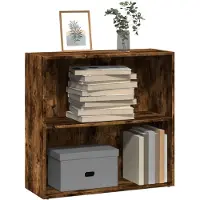 vidaXL Boekenkast 60x30x189 cm bewerkt hout gerookt eikenkleurig