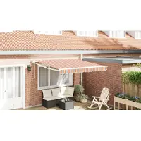 vidaXL Uitschuifbare luifel Meerkleurig 300 x 250 cm
